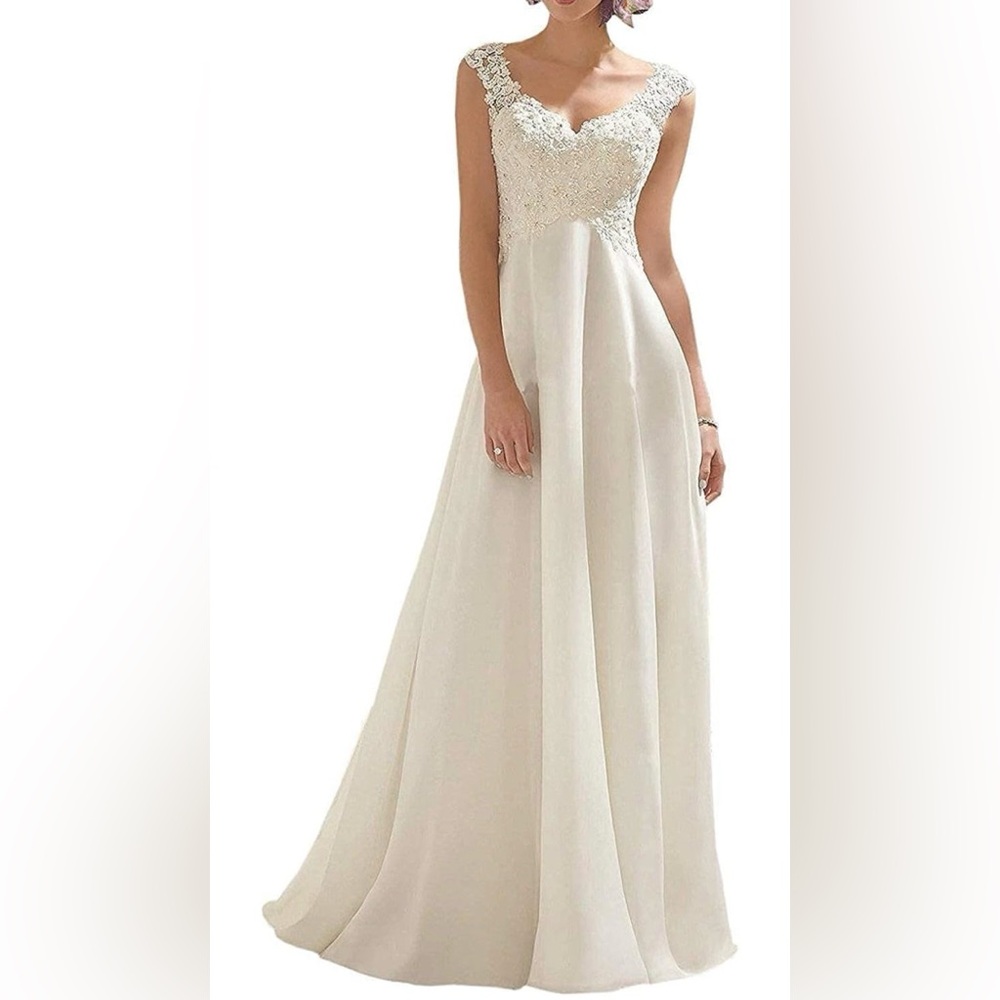 Elegant White Lace Women's Dress